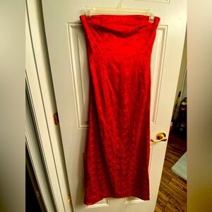 Vintage red bombshell dress
